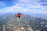 Skydiving with ocean views in New York