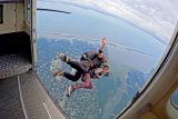 Skydiving in New York with ocean views