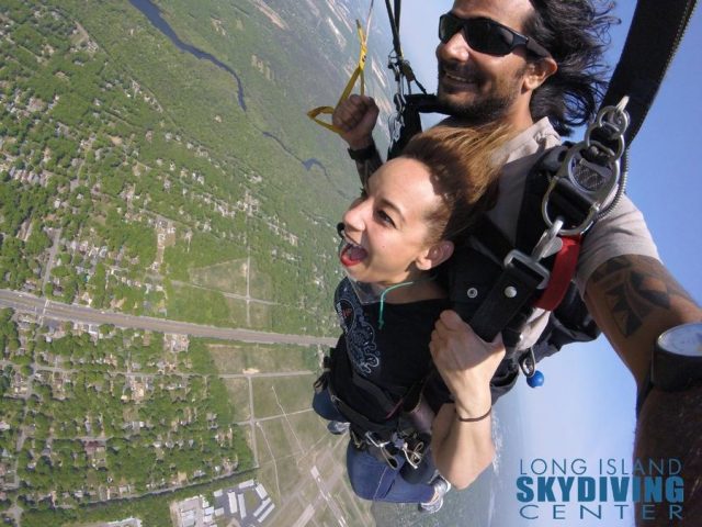 skydiving over long island